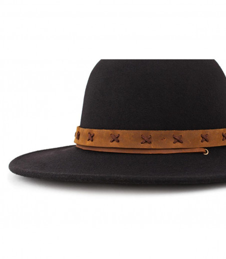 Clay hat black tan Brixton